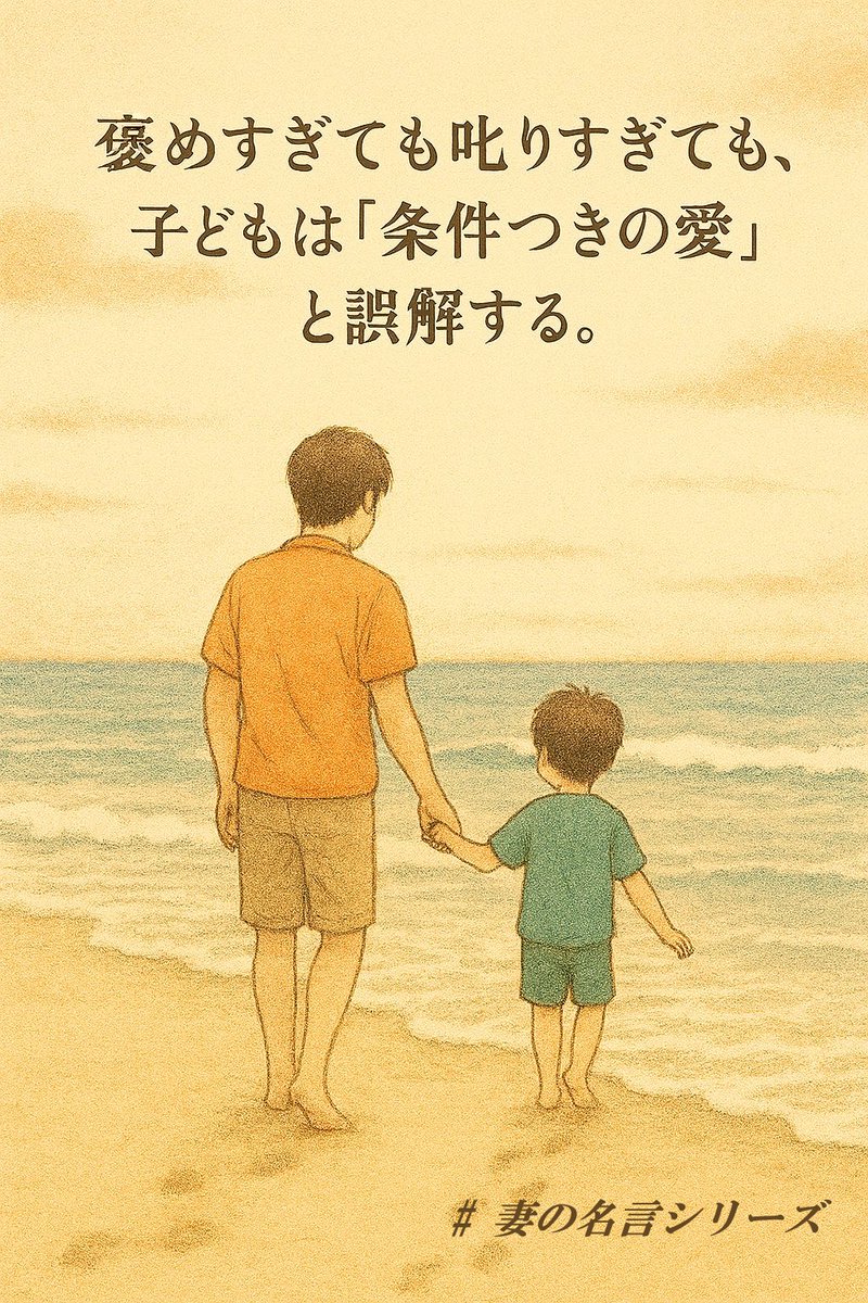 kokorototoushi's tweet image. 125個目の
私がいいなと思った妻の名言はこれ⇩☺️
#子育て #心に響く言葉 #妻の名言シリーズ #ママの言葉