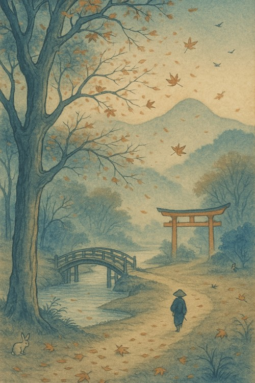 HaikuByIssa's tweet photo. 🌿 俳句（日本語）

落葉舞う　仲間減りゆく　秋の影

🍃 Haiku (English)

Leaves dance in the breeze,  
Fewer friends as autumn  
Shadows softly fall.

✨ Explanation
Reflects on the solitude and transience of life as autumn arrives, evoking  falling leaves and departing companions. https://t.co/vvBX1BIxhl