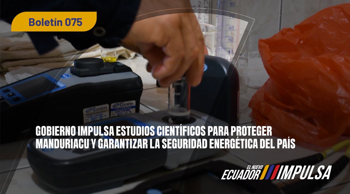 📄 [BOLETÍN DE PRENSA]

<a href="/CELECEPOficial/">Corporación Eléctrica del Ecuador🇪🇨</a> avanza en un estudio para identificar el origen y composición de los sedimentos en la cuenca del río Guayllabamba, para proteger la operación de la central hidroeléctrica Manduriacu.

Más en: acortar.link/qMFr06

#ElNuevoEcuador