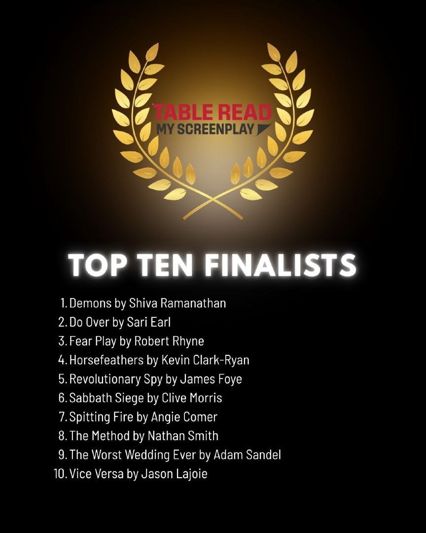 FoyeBoy007's tweet image. Proud my true-story feature script REVOLUTIONARY SPY is now a TOP 10 FINALIST in the Table Read My Screenplay - Hollywood contest!
@NetworkISA
@ScriptHop
#screenplay #specscript
Check out the screenplay's ScriptHop Packet at: packet.scripthop.com/revolutionary_…