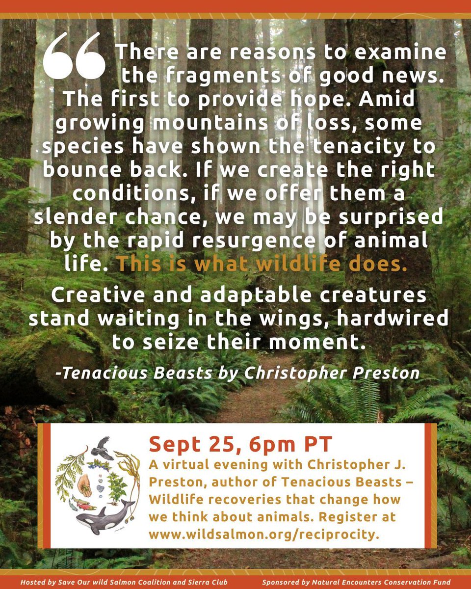 🎉 Join SOS &amp; Sierra Club and award-winning writer, Christopher J. Preston, tonight and enjoy hopeful and inspiring discussions focused on our relationships with each other and the beautiful, life-giving planet we call home. 🔗 Register before 6pm PT: us06web.zoom.us/webinar/regist…