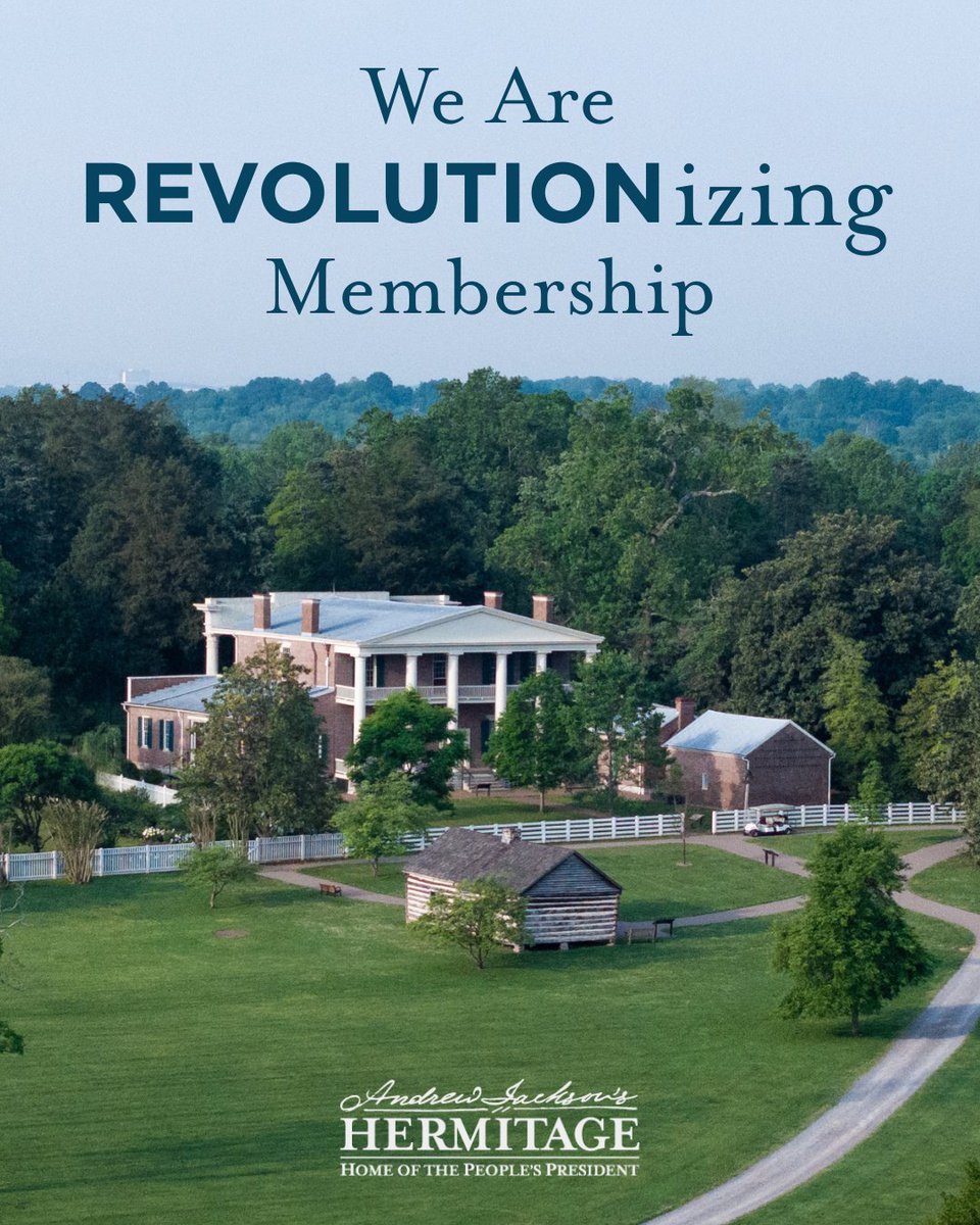 ajhermitage's tweet photo. Unlock more than a visit, become part of the story at Andrew Jacksonโs Hermitage! As a member, you will receive unlimited admission, exclusive communications, 10% off the Museum Store, and MORE! Learn more ๐ https://t.co/2MwEITF3MY #AndrewJackson #ExploreTN https://t.co/PAXSULxf8k