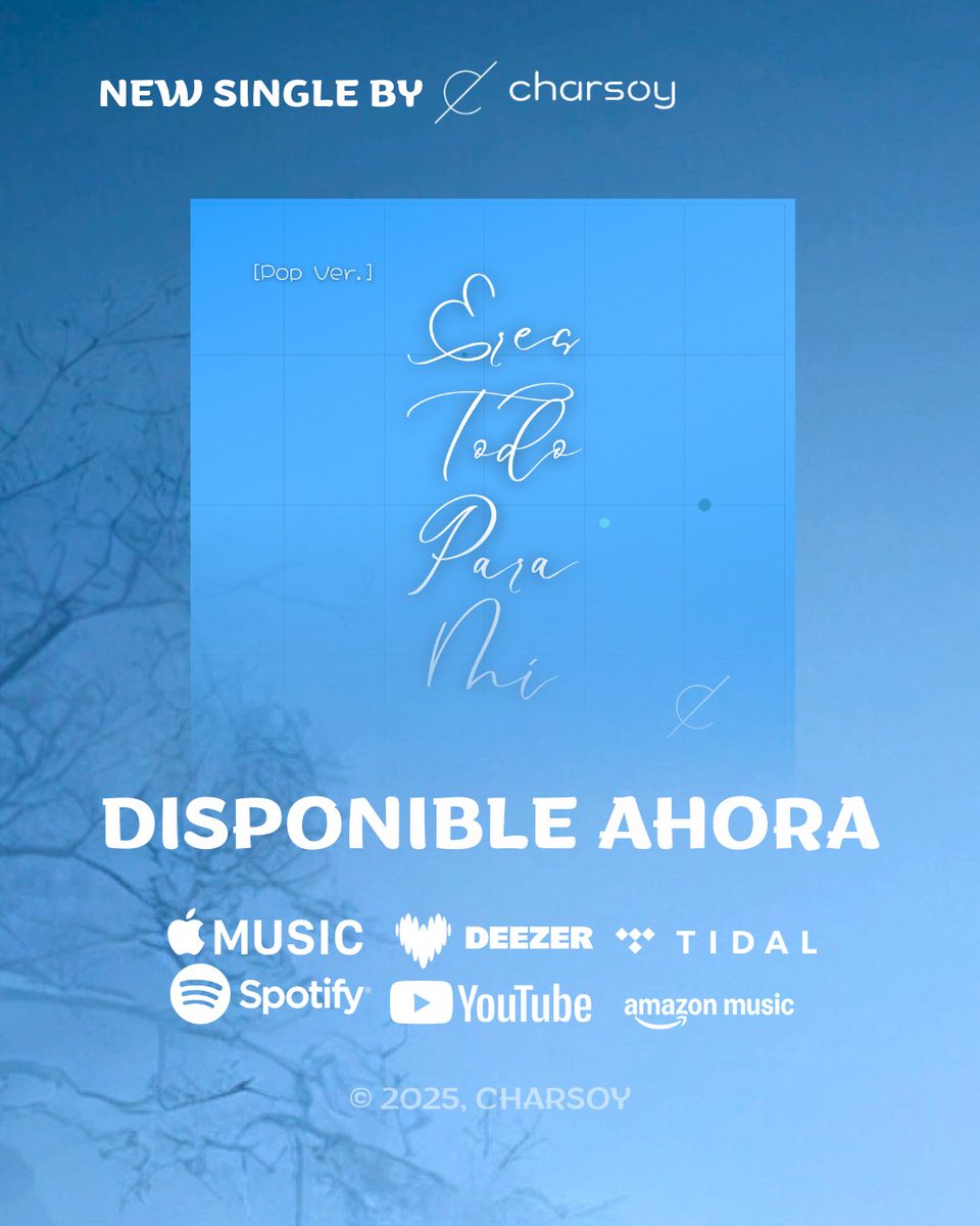 charsoy_'s tweet photo. Escucha la nueva versión de “Eres Todo Para Mí” de Charsoy. La puedes encontrar en cualquier plataforma de música.

.
.

#music #pop #cantante #cantautor #newsingle https://t.co/U4ub7RBVtB