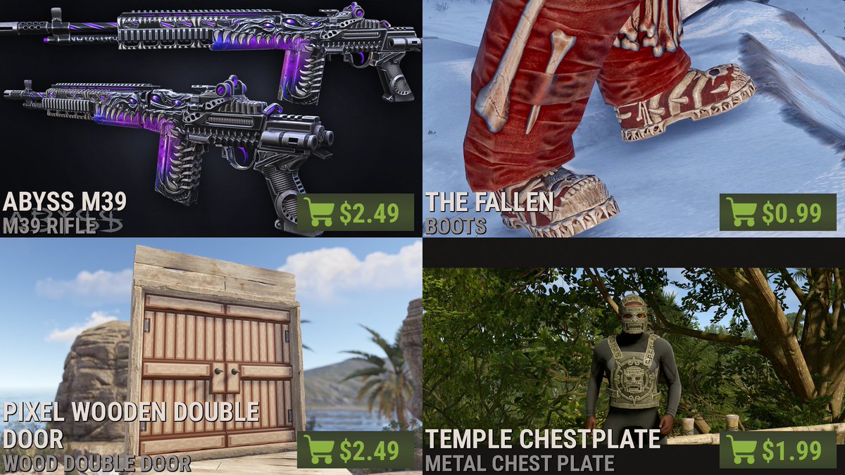 RustItemStore's tweet image. 🚨 NEW ITEM STORE 🚨
rust.scmm.app/store

#rust #playrust #rustskins #rustworkshop