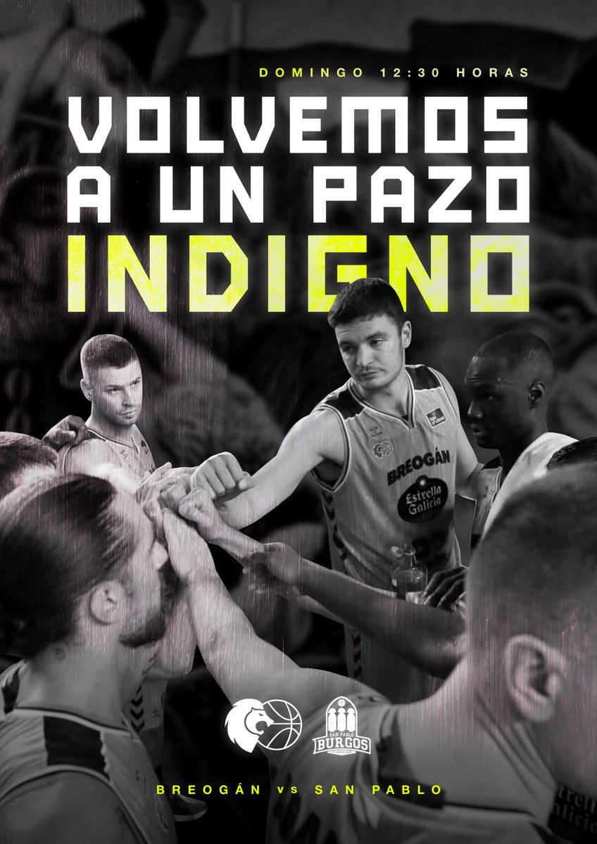 Este domingo xogaremos o derradeiro partido desta #Bretempada nun pavillón indigno do <a href="/CBBreogan/">Río Breogán</a>.

Lugo merece máis!
⚫️🟡 #PorUnPazoDigno
<a href="/EmbreogadosBL/">EMBREOGADOS BL⚒️08⚫️🟡</a>