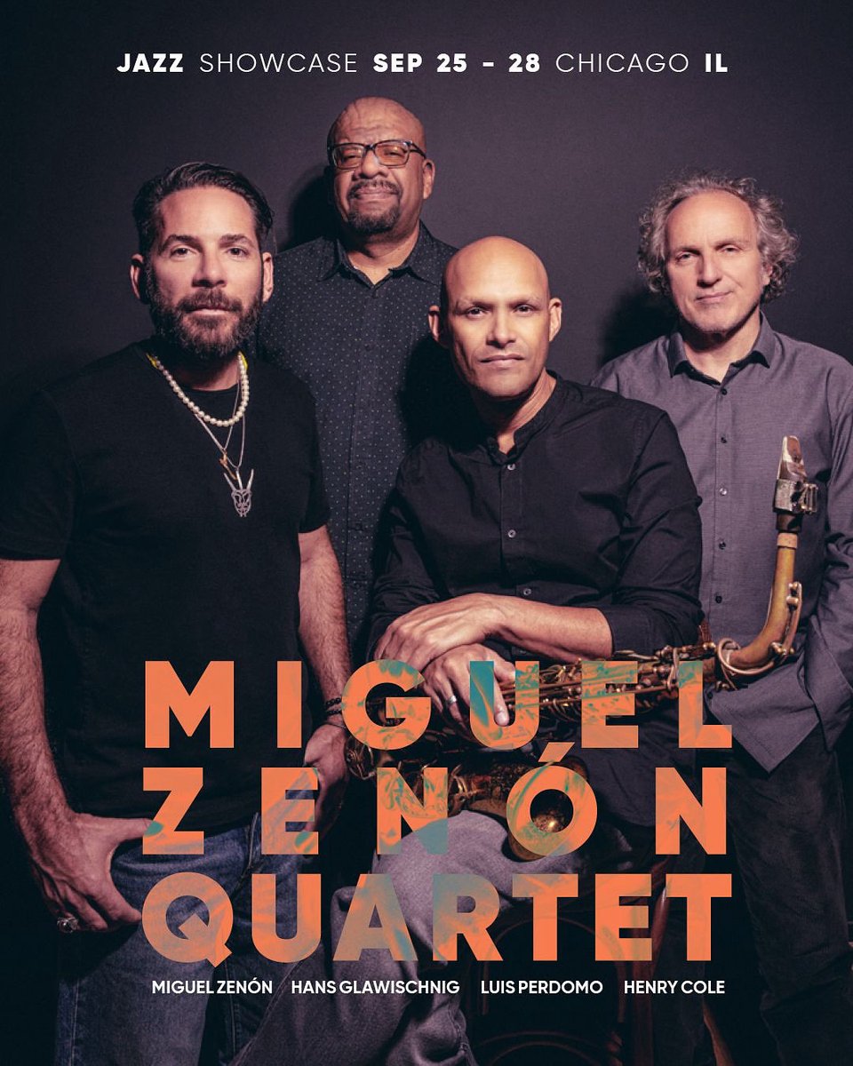 Chicago!!! We’re at The <a href="/JazzShowcase/">The Jazz Showcase</a> tonight through Sunday…Hope to see you then…
#MiguelZenon 
#miguelzenonquartet 
#Chicago