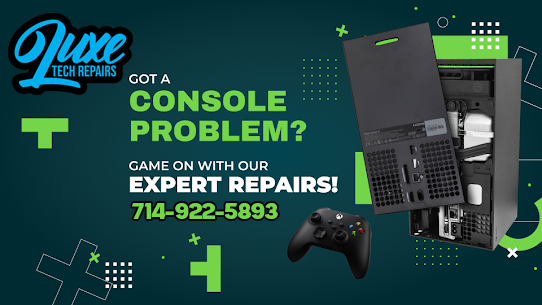 LuxeTechRepairs's tweet image. 🎮🛠️ Got a broken PS5, Xbox, or Nintendo Switch?
Don’t stress—Luxe Tech Repairs Anaheim Hills has you covered! ⚡
Fast, reliable game console repair for HDMI ports, overheating, power issues &amp;amp; more. #GameConsoleRepair #ConsoleRepair #PS5Repair #XboxRepair #HDMIPortRepair
