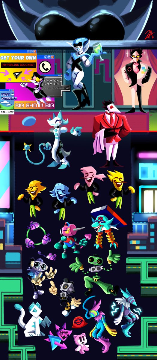 🖥️💻CYBER WORLD 💻🖥️

#deltarune #deltarunefanart #spamton #spamtongspamton #queendeltarune #Tasquemanager 

PD: OMG THANKS FOR THE LIKES 😭😭