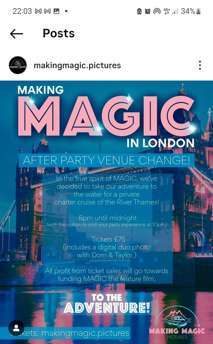 ThistleRainbow's tweet image. Now this would be amazing 😲🥳🪄💕 Everyone who goes will have a fantastic time. Fingers crossed there&apos;s still tickets on my payday next week. LONDON BABY! 🤞

#MakingMagic 
#DomIsTheBombThursday