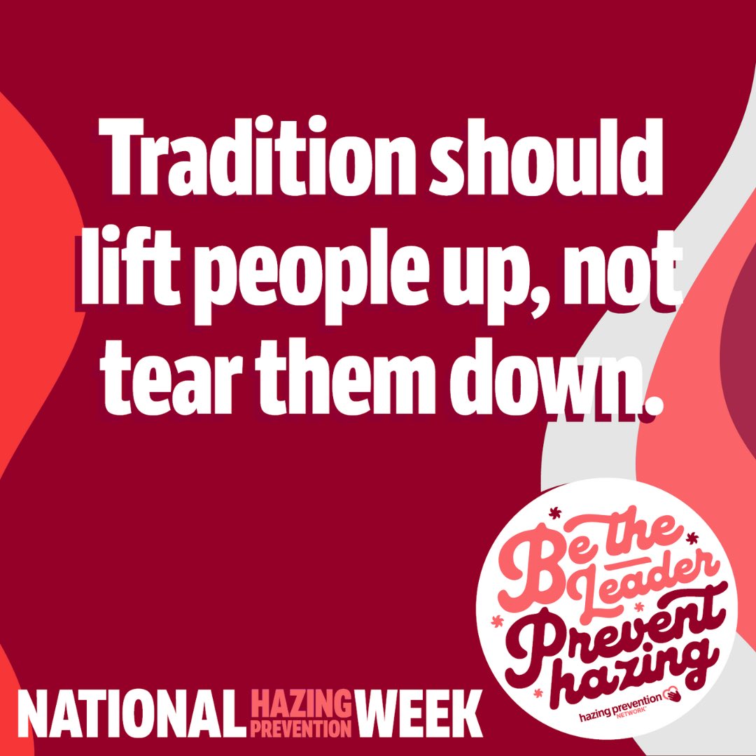 MC_FSL's tweet photo. The Monmouth College Fraternity and Sorority Life (FSL) community wanted to let everyone know that this week is National Hazing Prevention Week! Our community reaffirms our strict stance against hazing in all its forms. https://t.co/aAClMDtBBR