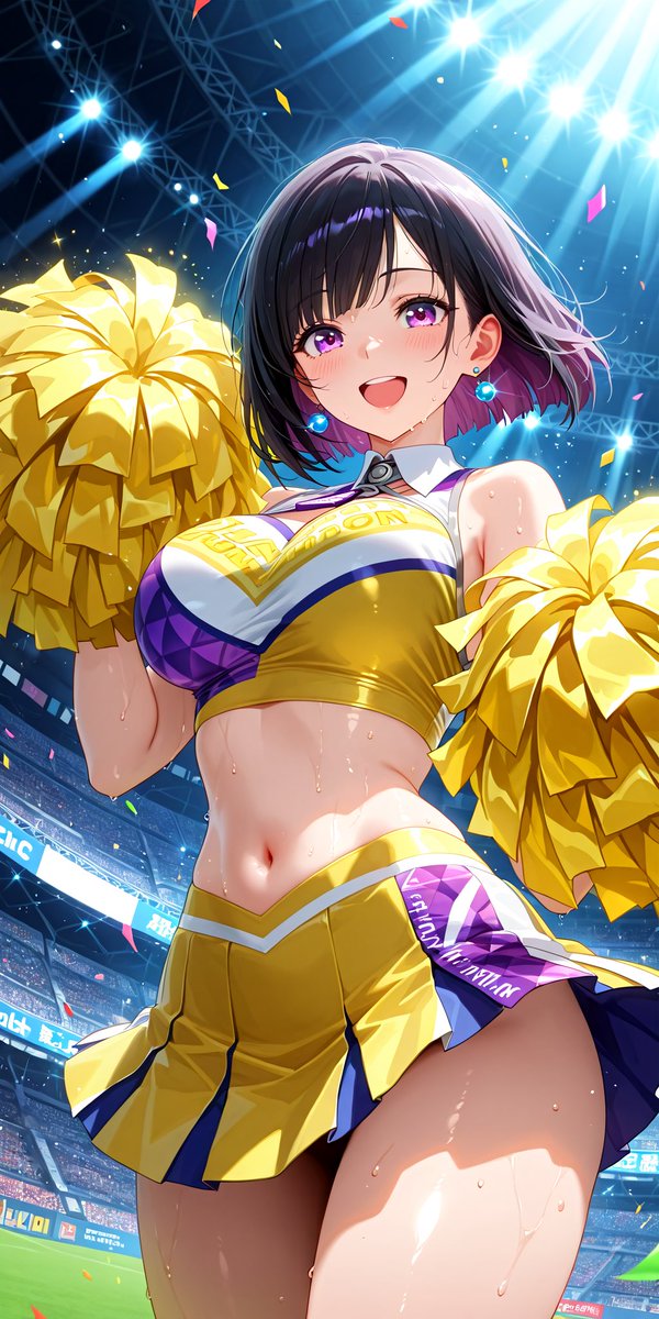 kotaro113_ai's tweet photo. 皆さまおはようございます🌕✨とっても嬉しいきんよーーびっ❣️
いつものようにチアガール行きまーす💖今日はオールスターにしてみました🥳
#流川ユキ #流川マキ #AIart
#金曜日のチアガール https://t.co/orwyWHDFZ6