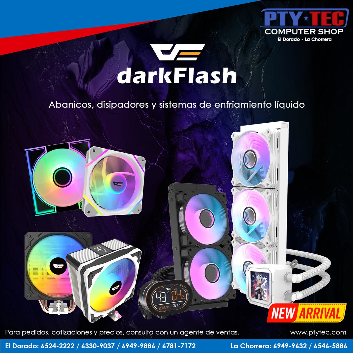 ptytec_computer's tweet image. Soluciones térmicas DarkFlash: ventiladores, disipadores y refrigeración líquida.

Más opciones: ptytec.com/product/search…

#ptytecdorado #ptytecchorrera #Ptyteccomputershop #ptytec #darkflashcooling #LiquidCooling #AirCoolingSystem