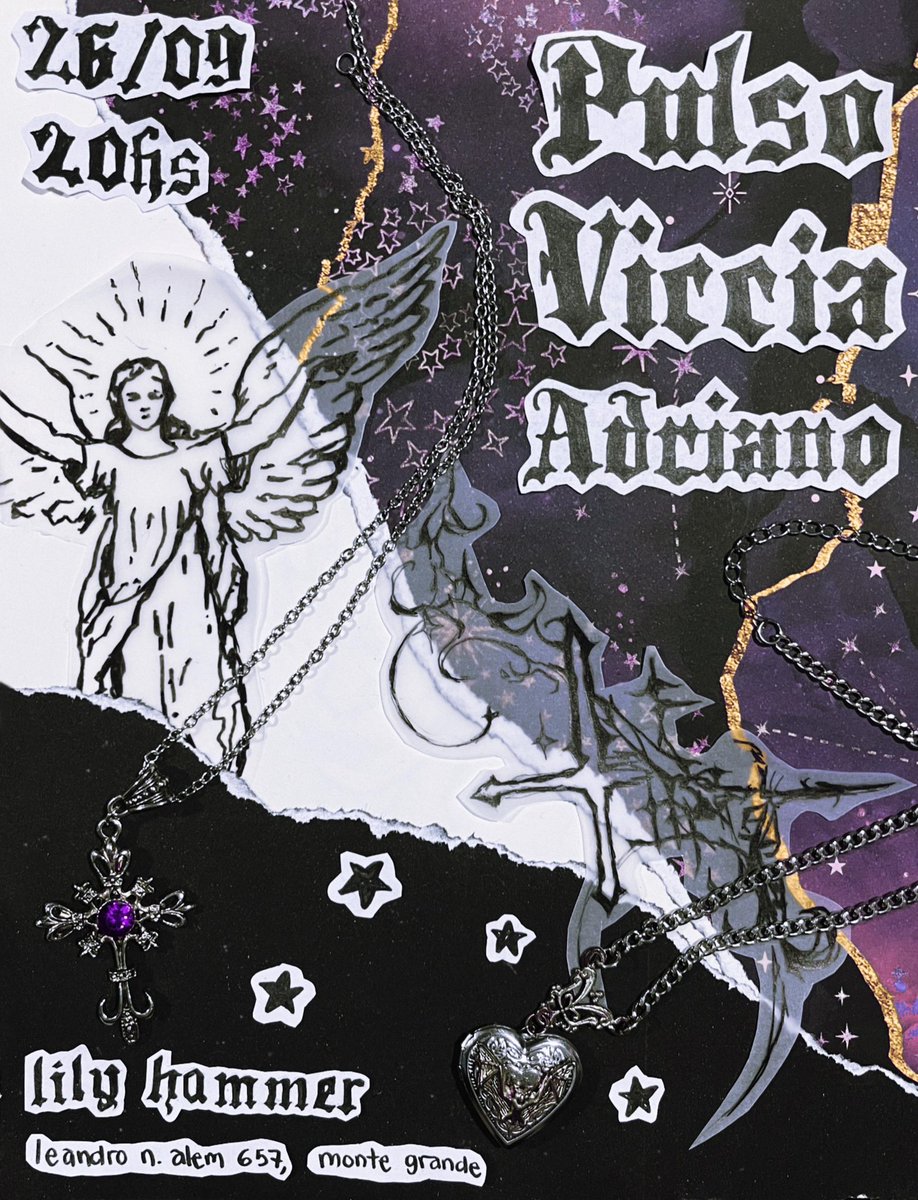 Como no sabemos lo que significa descansar, les traemos la tercera fecha del mes

Este viernes 26/9 a las 20hs (puntual) vamos a estar en lily hammer y compartiremos la noche con Pulso ⭐️

Entrada al sobre para que nadie quede afuera!

Flyer místico por <a href="/henrdream/">informacion real de swans banda</a>
