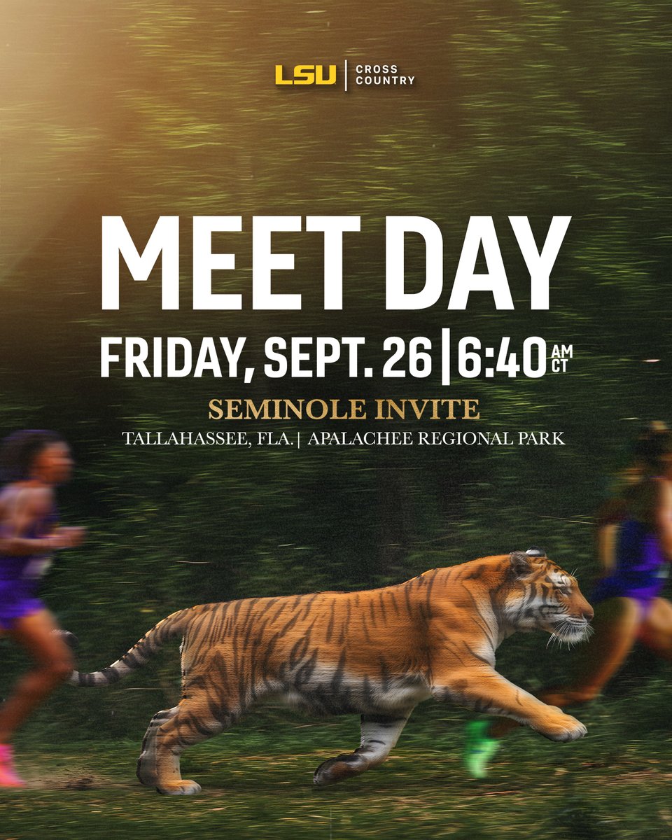 LSUTrackField's tweet image. It&apos;s MEET DAY in Florida! ☀️

💻 lsul.su/4gL0mGP
📊 lsul.su/4gNlH2w