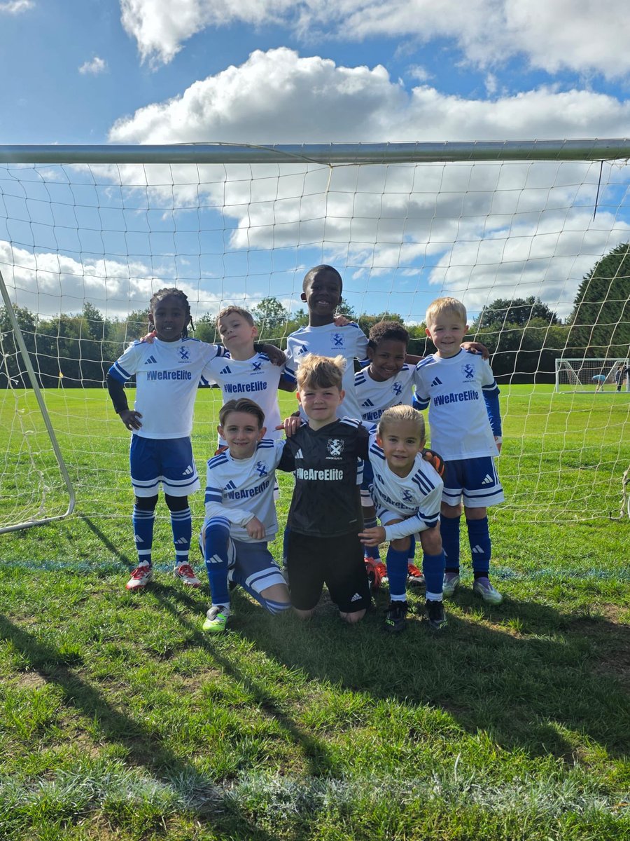 JuniorEliteFC's tweet photo. ⚽️ - BACK on the pitch and loving every minute! 

#WeAreElite #GrassrootsFootball #DevelopingExcellence @TandridgeYFL @KentYouthLeague https://t.co/zgAJW0e7dB
