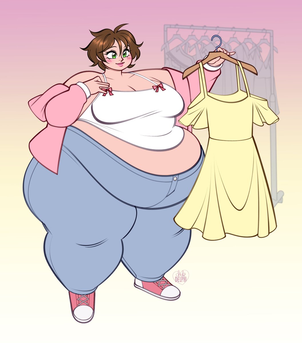 chub_delphi's tweet image. There's still time to snag a piece for the flash sale! $75 for a Flat Color for a limited time! ❤️DM's are open! #fatgirlfall #commissionopen