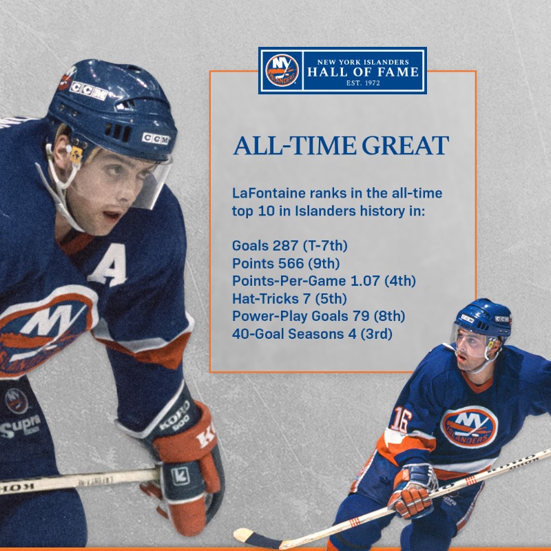 NYIslanders's tweet photo. We are excited to announce that #Isles great Pat LaFontaine has been selected to become our 17th inductee into the Islanders Hall of Fame.

We look forward to celebrating LaFontaine's induction during our Hall of Fame Night on December 13th.

Learn more ⬇️