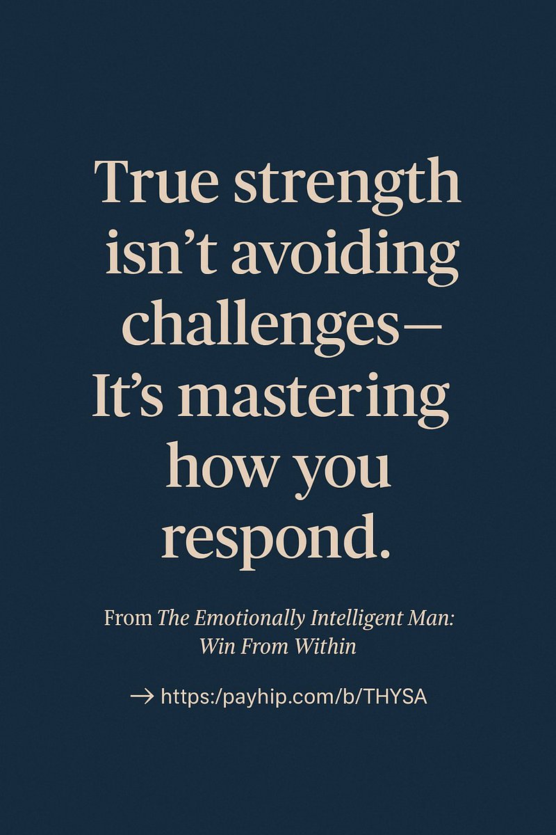 PHILNUEL112's tweet photo. 🌍 Life will test you in ways you least expect.
But real strength isn’t about avoiding challenges—it’s about mastering how you respond.

That’s the core of emotional intelligence: resilience, clarity, and inner strength.
👉 Grab your copy here: [https://t.co/reKuwuAtUt]
#Emotion https://t.co/NH3sl8cpzr