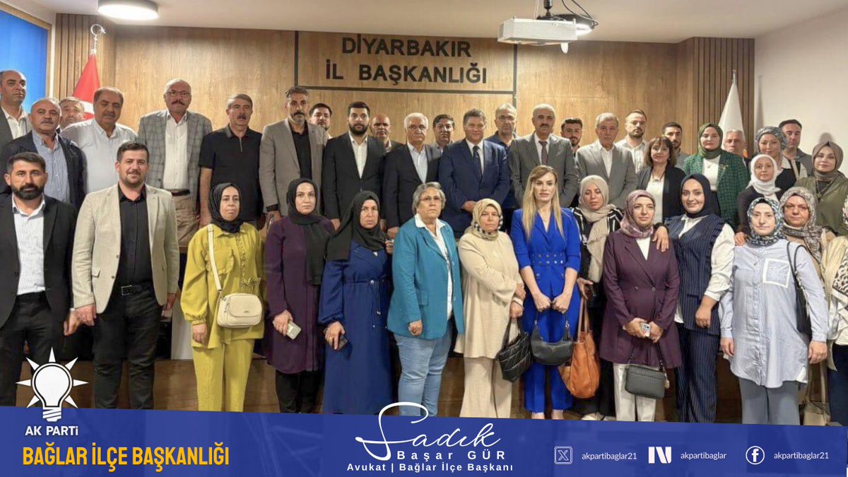 📍 Diyarbakır AK Parti İl Başkanlığı

İl Başkanımız Sayın Ömer İler ev sahipliğinde, 23. Dönem Bursa Milletvekilimiz, Genel Merkez Siyasi ve Hukuk İşler Başkan Yardımcımız ve Bölge Koordinatörümüz Sayın Mehmet Tunçak’ın <a href="/MehmetTuncak/">Mehmet Tunçak</a> teşrifleriyle, 17 ilçemizin 3 kademe Siyasi ve