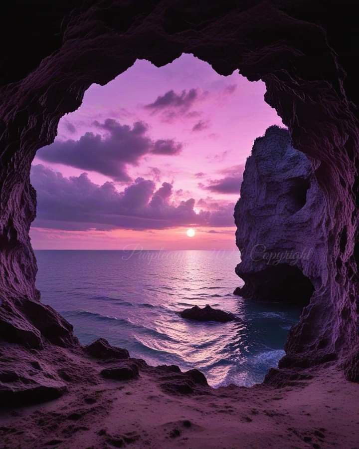 duskyrealms's tweet image. Purple sunset 🌇