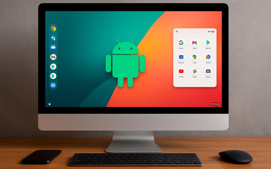 j_a_p_a_h__'s tweet image. 💻 Google e Qualcomm anunciam parceria para levar Android a desktops, unificando Android e ChromeOS em um sistema moderno para PCs, com suporte à Play Store e inteligência artificial. A estratégia desafia Windows e macOS, prevista para breve. Fonte: The Verge #AndroidPC