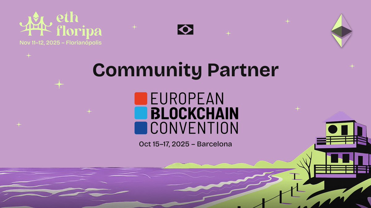 🌍 Community grows stronger when we connect across borders.

We’re excited to announce <a href="/EBlockchainCon/">European Blockchain Convention</a> as an official Community Partner of ETH Floripa!