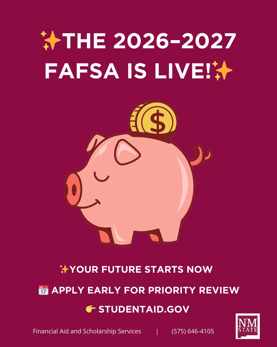 NMSU Financial Aid & Scholarship Services tweet media