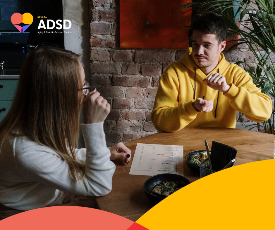 DhhsNevada's tweet image. You can connect with the Deaf community: 
🔹 Learn a few signs in American Sign Language
🔹 Advocate for captioning 
🔹 Share content created by Deaf influencers and educators 
#DeafAwarenessMonth #DeafCulture #AccessibilityMatters #WhyISign #ASLPride