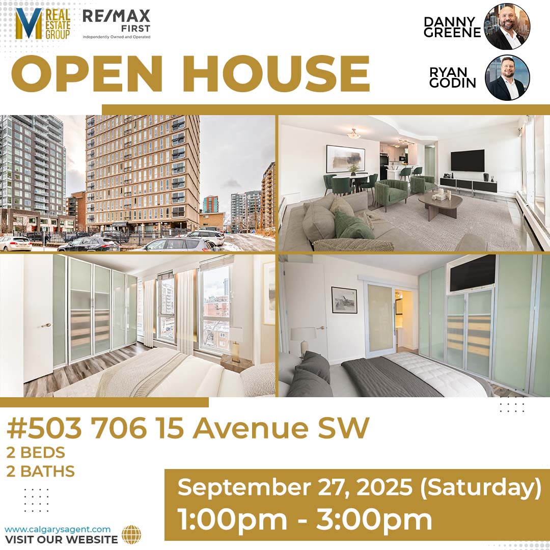 RedMileRealty's tweet photo. 🚨 OPEN HOUSE

📅 September 27, 2025 (Saturday) | 1:00pm - 3:00pm
📍 #503 706 15 Avenue SW - Beltline
🛏 2 Beds
🛁 2 Baths
🚘 Assigned, Stall - 1
🏠 Apartment - Condo (High Rise - 5+ Stories)
🏋️ Gym
📏 846 sq. ft.
💰 $ 249,900

For full details
📞 (403) 605-6626
📞 (403) 614-4711 https://t.co/JxEB6tXRUu