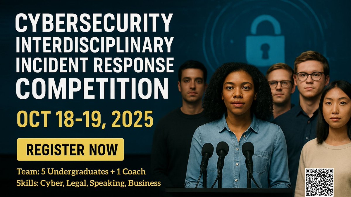 ⏰ Time to *register* your teams for the Cybersecurity Interdisciplinary Incident Response Competition (CIIRC) 2025 🔥: ecs.baylor.edu/get-involved/c…