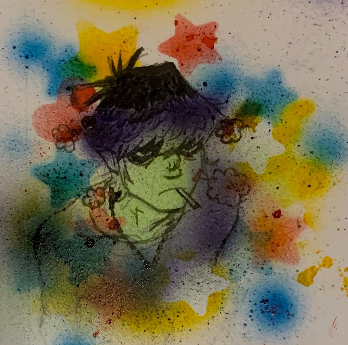 repost of this drawinf i did of muds a year or two ago #gorillaz