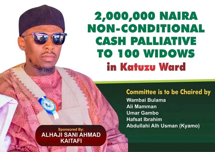 May Allah (SWT) guide Sani Ahmed Kaitafi with wisdom honesty, and strength as he represents the people of Bade and Jakusko. Ya Allah grant him good health, sincerity and success in serving his community and uplifting the lives of his people Protect him from every harm. <a href="/KaitafiS/">Sani Ahmad Kaitafi</a>