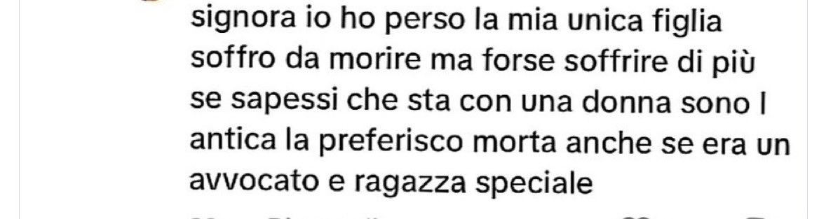 Signora, la felicità di mia figlia è ossigeno per me. Sicuramente quella "donna antica ", che vive in lei e' la sua peggior sofferenza. Pregherò per lei🙏.