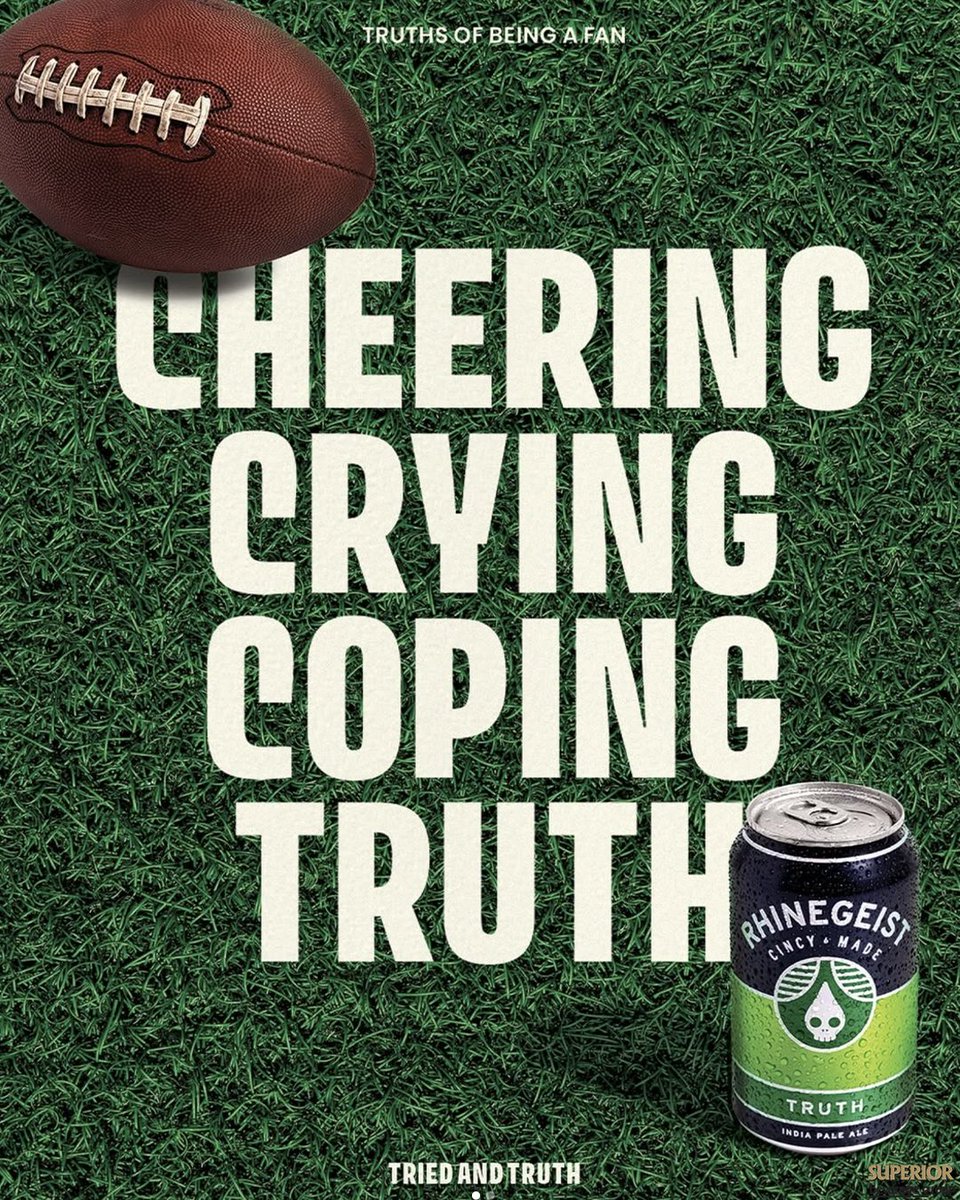 Football season is here 🏈🍺—and whether you’re cheering, crying, or coping, <a href="/rhinegeist/">Rhinegeist</a> Truth is the one companion that never disappoints. 🙌

Drink responsibly; must be 21 years or older.