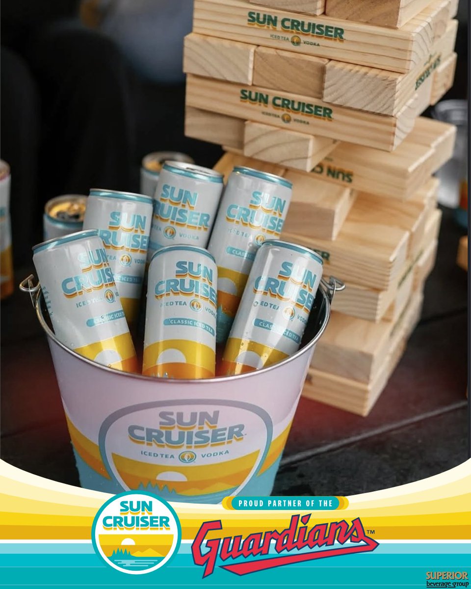 When the Cleveland Guardians are on screen, the 🌞 @DrinkSunCruiser is flowing! ⚾🍋 

Drink responsibly; must be 21 years or older.