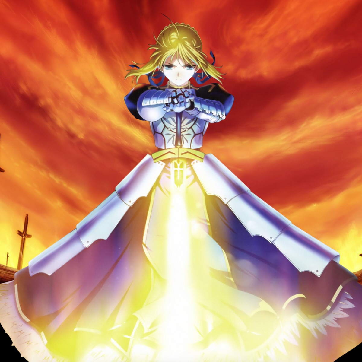 セイバー立ちの元祖はエレガント立ち（諸説あります）

←  ガンダムW（1995年）

Fate/stay night（2004年）→