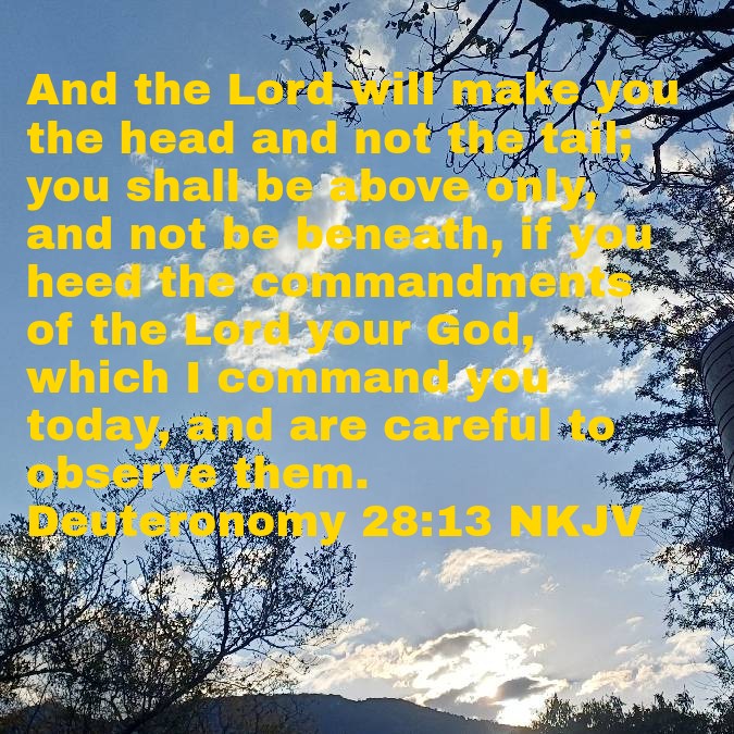 Blessings on obedience. Elements of your life that change when you listen and obey what our Lord has in store for you. Situations do not give in. Believers adapt and seek His face above adversity.