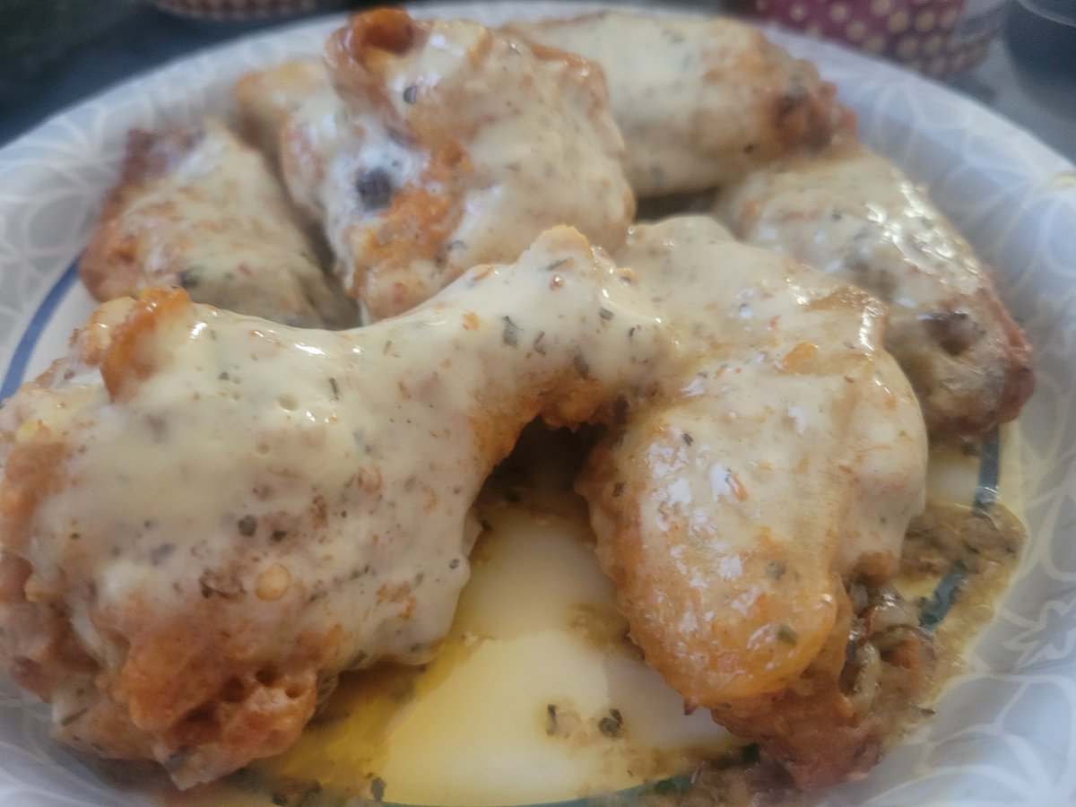 Made Cajun Garlic Parmasan wings!