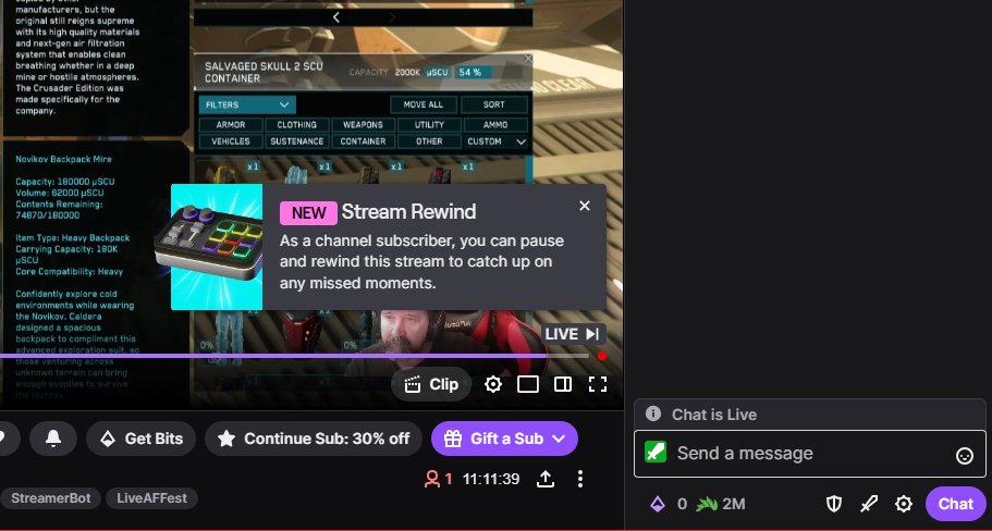 TekNeil's tweet photo. Just seen the new pause/rewind feature on #TWITCH! 👍 #TwitchStreamer #TwitchStreamers #RT #TwitchRewind #twitchgaming #TwitchPause https://t.co/rHeUIsYzB7