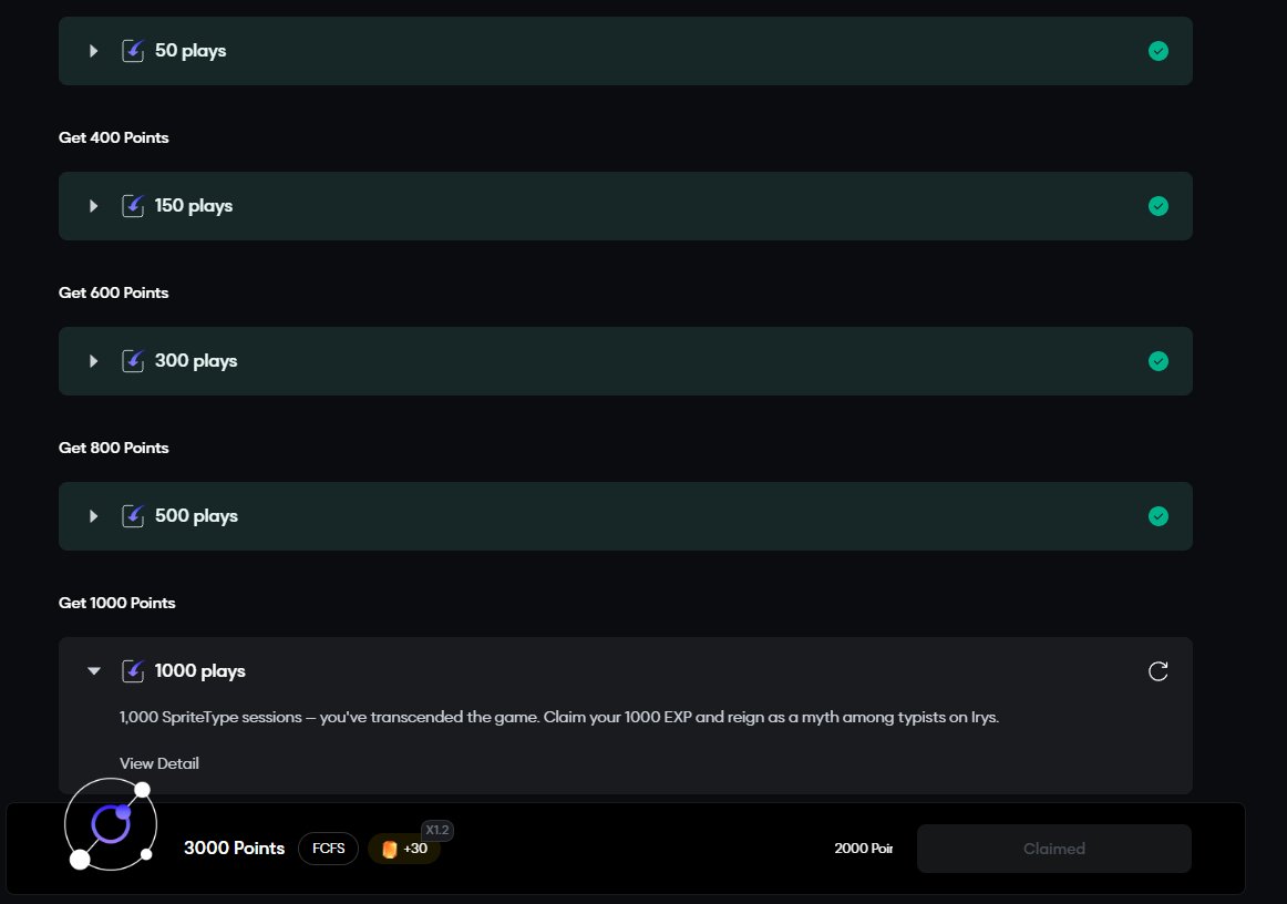 Kuss_WW's tweet image. ⌨️ Almost at 1,000 sessions on SpriteType by Irys! 🎉
Every keystroke = one step closer to on-chain mastery ⚡
Wanna test your speed too?
Join the typing challenge 👉 spritetype.irys.xyz

Let’s see who can catch up! 🚀
#Irys #SpriteType #OnChain