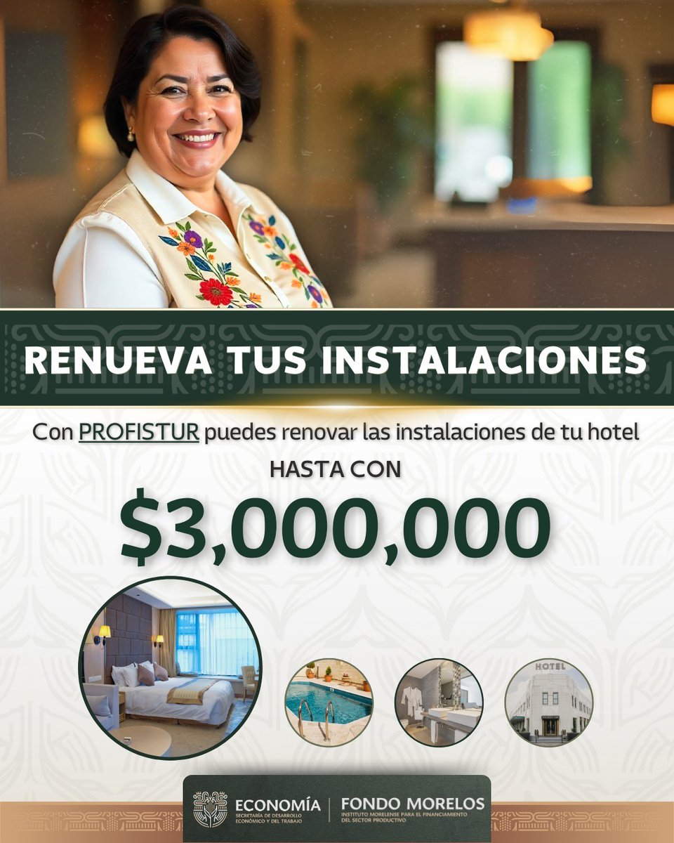 RESPALDA MARGARITA GONZÁLEZ SARAVIA CRECIMIENTO DEL SECTOR TURÍSTICO CON PROGRAMAS DE FINANCIAMIENTO

El Gobierno de Morelos, reforzó su compromiso con el desarrollo económico mediante la puesta en marcha de un programa de financiamiento “Profistur”.