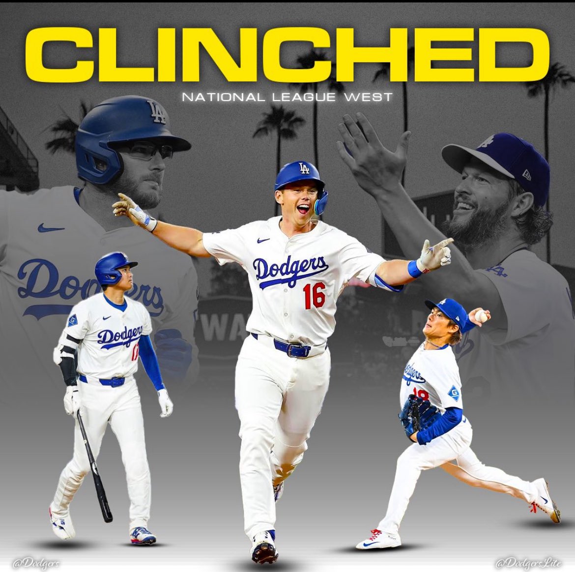 Guffy1951's tweet image. 12th time in past 13 years the Los Angeles Dodgers are NL West Division Champs 🙌