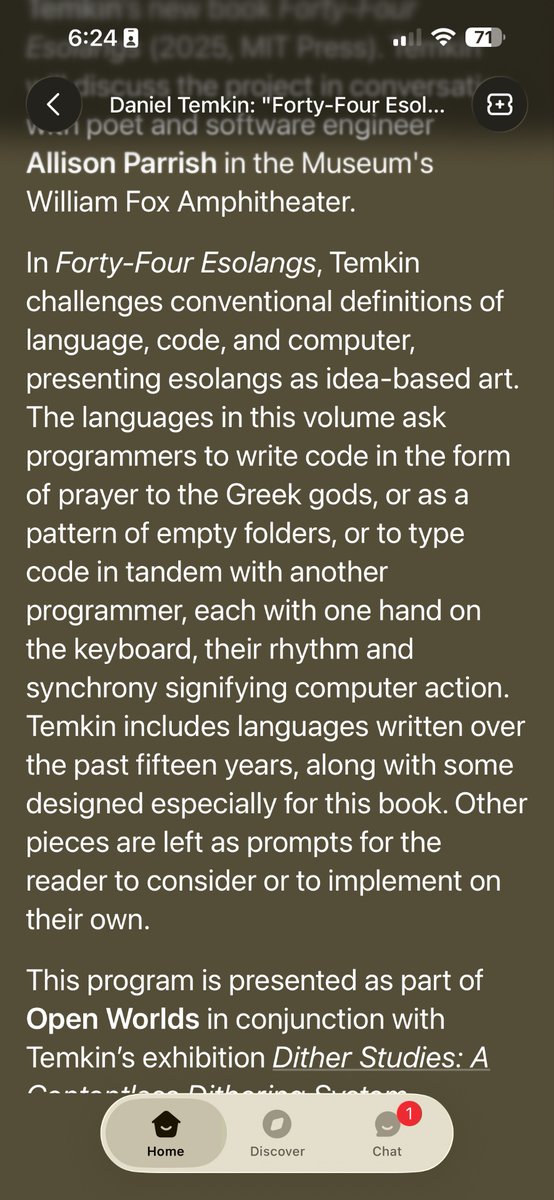 meanwhile, an exhibition in New York City