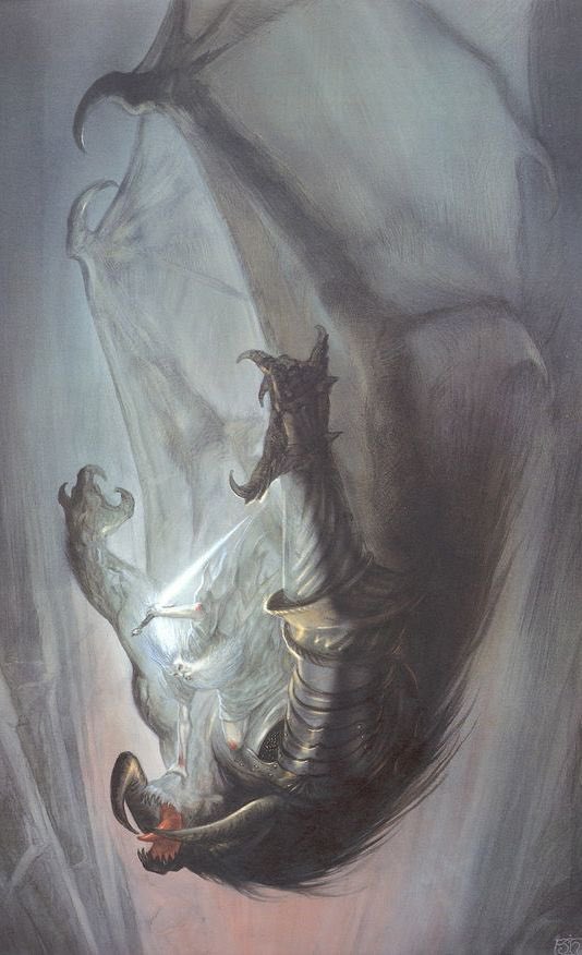 Gandalf and Balrog 
by John Howe