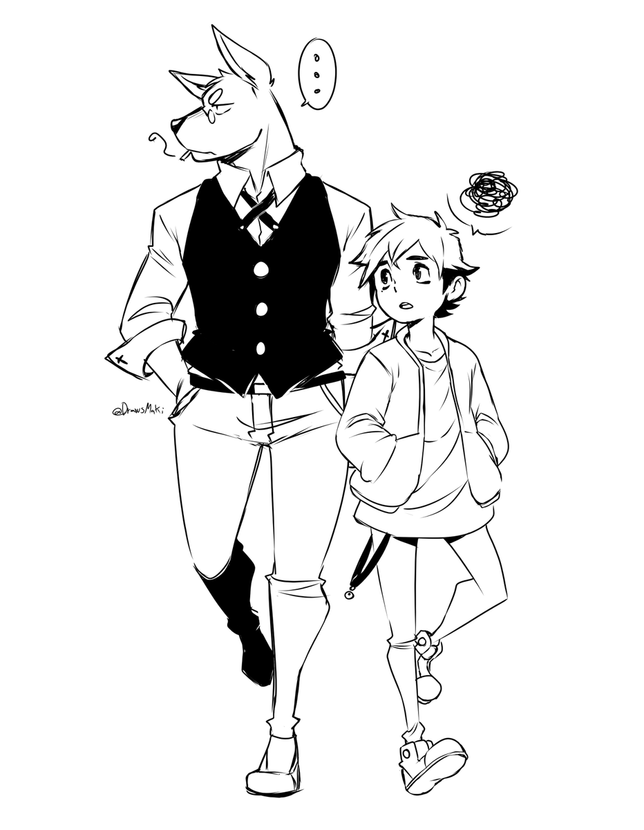 OCs  de un proyecto de manga que estoy planeando, creo que son los diseños  que más me gustaron hasta ahora, a ver como quedan en la historia final.

#OC #Doodle #manga #CharacterDesign #Sketch