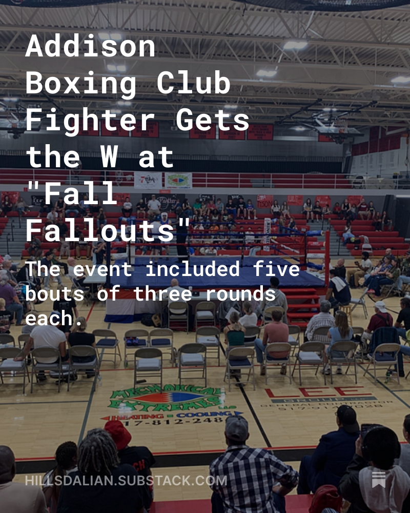 hillsdalian's tweet photo. Local amateur boxing!
Read more and subscribe: https://t.co/p940PAuQXa https://t.co/jt98fbEdaN