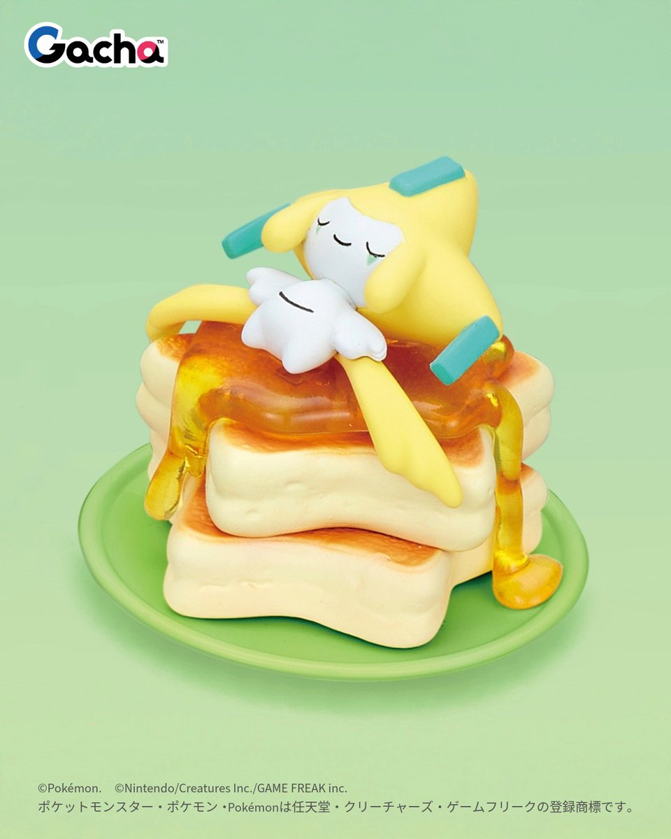 ◒ ポケモン　Yummy！スイーツマスコット７

／
ジュースやゼリーはこだわりのクリアパーツ！
ボリュームたっぷりなサイズ感！
＼

クワッス、ヤドン、ロトム、ジラーチたちが仲間入り🥞

🔗takaratomy-arts.co.jp/items/gacha/?u…