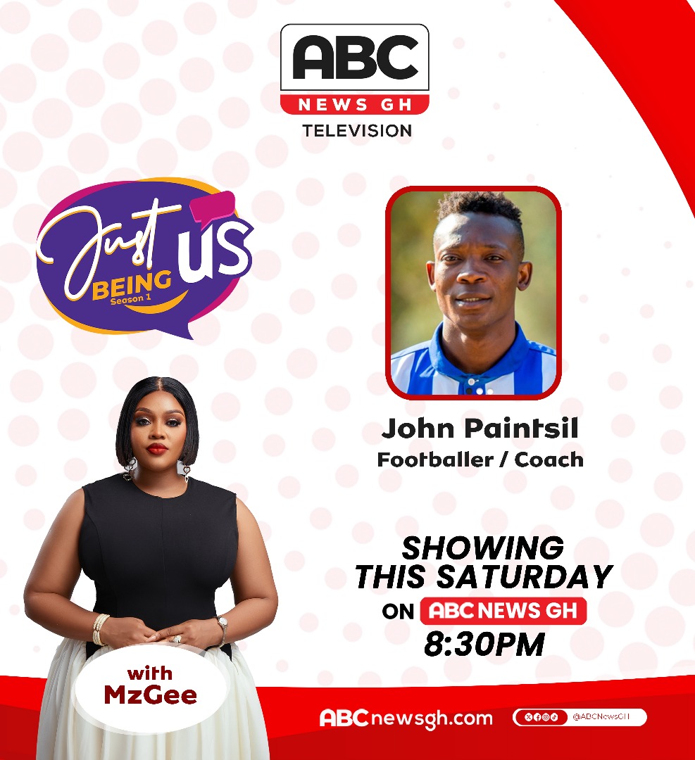 ABC News GH (@abcnewsgh_) on Twitter photo This Saturday on #JUSTBEINGUS, assistant coach for the Ghana national football team, the <a href="/GhanaBlackstars/">🇬🇭 Black Stars</a>, <a href="/JohnPaintsil/">J.Panstil</a> tells his story and spotlights his journey so far with <a href="/iammzgee/">MzGee</a> live on <a href="/ABCNewsGH_/">ABC News GH</a> at 8:30pm. 
Don't miss it!!
#ABCNewsGh #JustBeingUs #Ghana This Saturday on #JUSTBEINGUS, assistant coach for the Ghana national football team, the <a href="/GhanaBlackstars/">🇬🇭 Black Stars</a>, <a href="/JohnPaintsil/">J.Panstil</a> tells his story and spotlights his journey so far with <a href="/iammzgee/">MzGee</a> live on <a href="/ABCNewsGH_/">ABC News GH</a> at 8:30pm. 
Don't miss it!!
#ABCNewsGh #JustBeingUs #Ghana