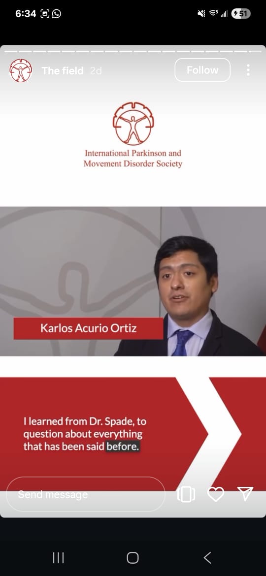 I am so grateful to be part of <a href="/movedisorder/">MDS</a>!

I still remember my first virtual congress—now I’m honored to be part of the picture. 

I truly hope more young people join, and I’m excited about the opportunities ahead for us.

See you in Hawai’i! #MDS2025

instagram.com/s/aGlnaGxpZ2h0…