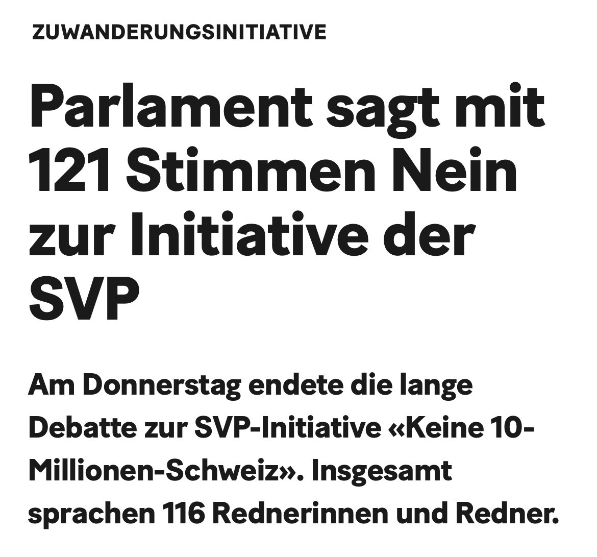 121 Politiker gegen die Schweiz.
121 Politiker gegen den Wohlstand.
121 Politiker gegen das eigene Volk.